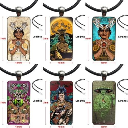 Brand Steel Color Jewelry Fashion Statement Necklace Glass Necklaces Pendants For Women Children Art Pachamama Castaneda Poster
