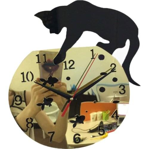 Hot sale 2019 acrylic mirror wall clock design clocks reloj de pared watch living room quartzneedle modern home vintage horloge