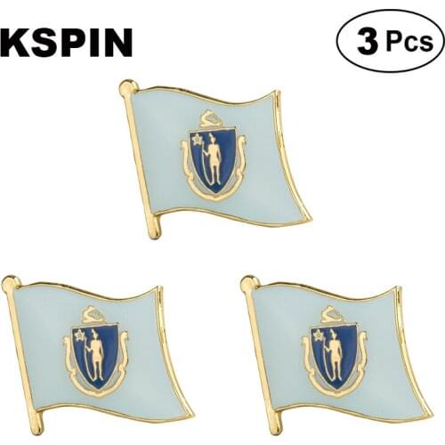 U.S.A Massachusetts Lapel Pin Brooches Pins Flag badge Brooch Badges