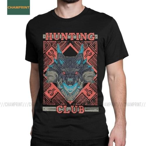Mens Abyssal Lagiacrus Monster Hunter World T Shirt Rathian Dragon Hunting MHW Game Cotton Short Sleeve Tees Summer T-Shirts