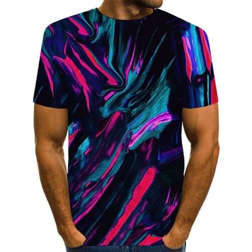 Psychedelic T-shirt For Men 3D Print Abstract T Shirt Pattern Top Graphic Women/Men Boys Texture Tees