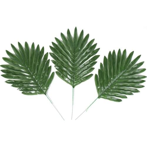 Artificial Palm Leaf Hawaiian Party Decoration Big Willow Leaf Home Wedding Garden Decoration Tropical Green Plants Fake Leaves
