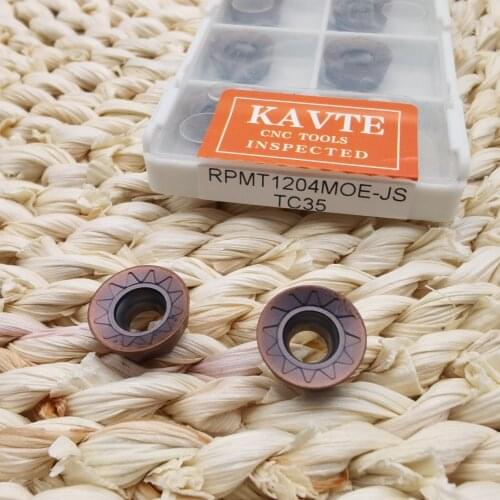 KAVTE 10pcs RPMT1204 RDMT RCGT RPGT 1204 MO milling tools Carbide insert Lathe tool Hard Alloy Milling turning tool R6