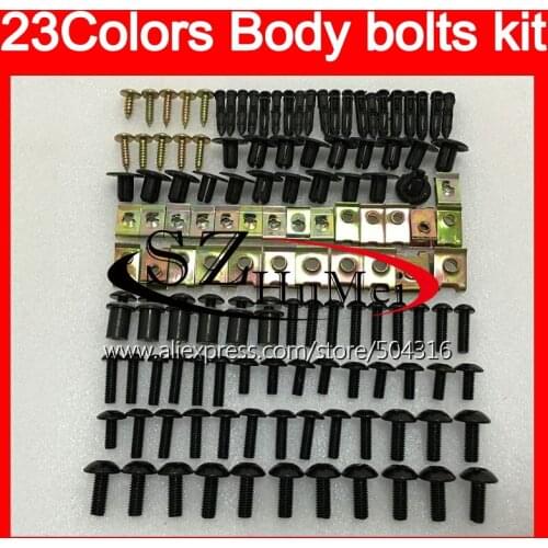 Fairing bolts full screw kit For KAWASAKI NINJA EX250 08 09 10 11 12 EX 250 2008 2009 2010 2011 2012 Windscreen bolt screws Nuts