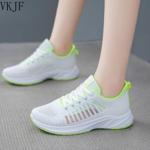 New Autumn Sneakers Women Casual Breathable Sport Shoes Lace Up Loafers Ladies White Sneakers Outdoor Walking Running Shoes