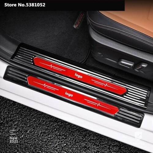 Car Door Sill Cover Trim Stainless Steel Scuff Pedal Protector for Haval Jolion 2021 Accessories Threshold Protection Sticker
