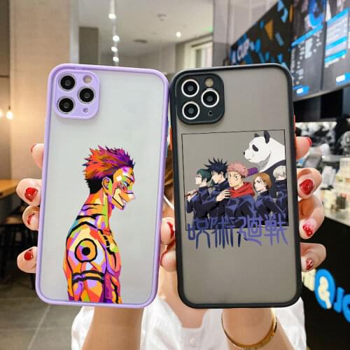 Fashion Cartoon Jujutsu Kaisen Itadori Yuji Cases For iPhone 6 6S 7 8 Plus X XR XS 11 12 Pro Max Mini SE 2020 Hard Plastic Case