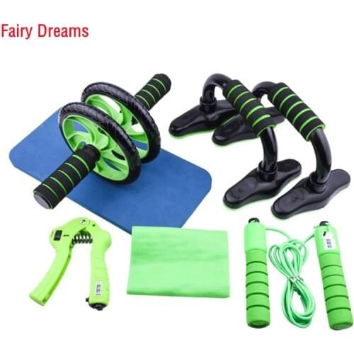 Push-up Support Abdominal Wheel Suit Multi-function Bodybuilding Training Device Indoor Workout Home Fitness Equipment Set