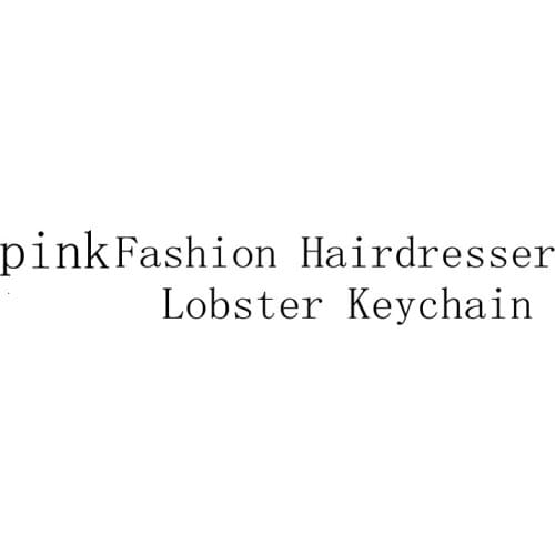 Pink Fashion Hairdresser Lobster Keychain