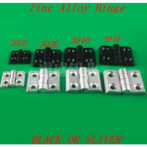1pc 2020 3030 4040 Aluminum Profile Accessory Zinc Alloy Hinge for 2020 3030 4040 Aluminum Profile Extrusion