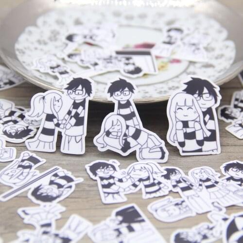 Cute Couple Love Boy & Girl Daily Life Expression Funny Scrapbooking Sticker Pack for Crafts Diary Photo Album Journal Decals