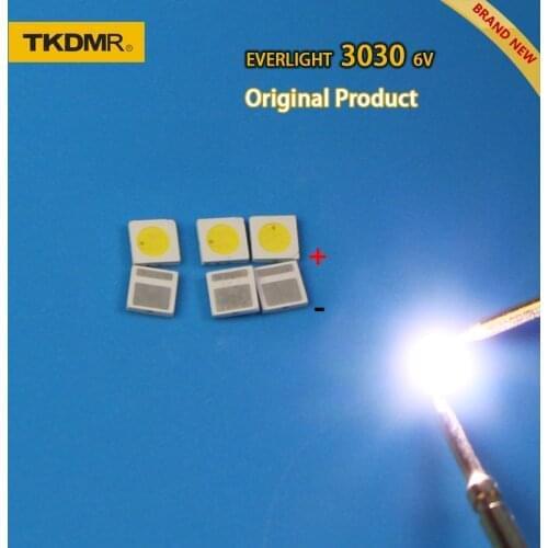 TKDMR 120pcs led tv backlight 1.8W 3030 6V kit electronique led led for lcd tv repair Assorted pack kit Cool white free shipping