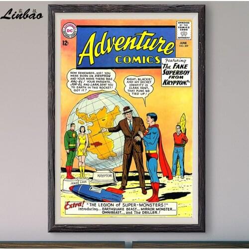 V248 1958 Adventure Comics! Vintage Classic Movie Print Silk Poster Home Deco Wall Art Gift