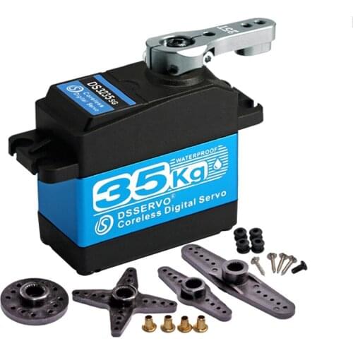 High Torque Waterproof DS3235SG 35kg 5-7.4V Metal Gear Coreless Digital Servo Dual Ball Bearing For RC Arduino Robot Car Truck