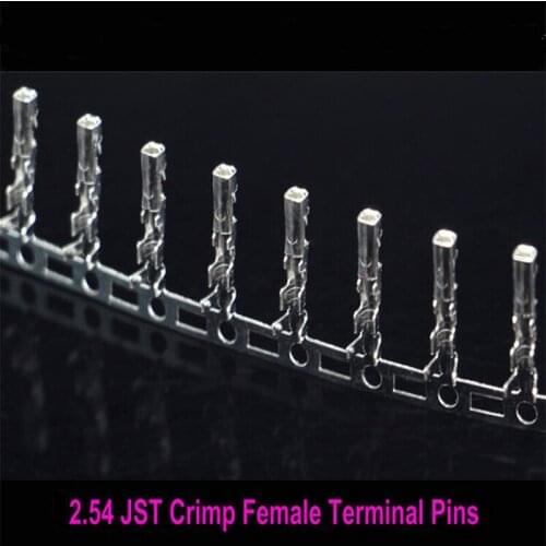 1000PCS 2.54mm SYP JSTJumper Wire Cable Female Pin connector terminal plug