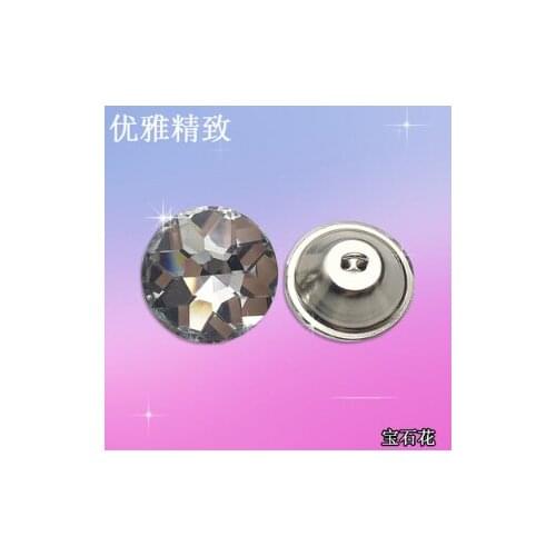 A2 20MM Soft bag crystal button sofa diamond button pull button fixed threading back button flower diamond decorative button