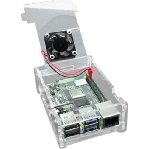 For Raspberry Pi 4Th Generation Acrylic Case, Heat Dissipation Transparent Case for Raspberry Pi 4B