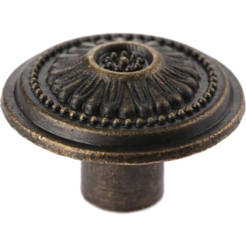 1Pc Antique Cabinet Knobs and Handles Furniture Jewelry Box Drawer Cupboard Pull Handles Vintage Furniture Fittings with Screw