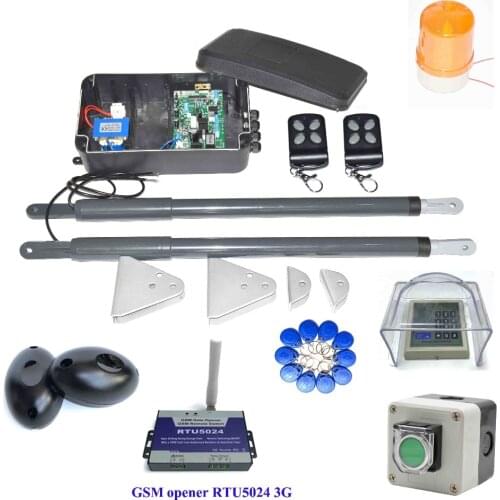 Automatic Swing Gate Opener 200KGS x 2 Force 12V Swing gate openator motor kit for Home security