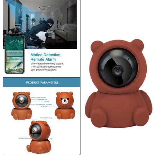 Cute 2MP WiFi Camera Cloud IP Security Camera Wireless 360° Rotate Infrared 2 Way Talk App Alert Baby Monitor