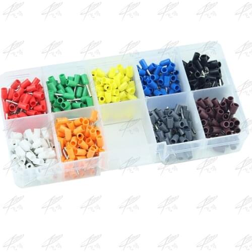 E0508 E1508 E2508 E4009 E1008 E7508 Insulated Ferrules Terminal Block Cord End Wire Connector Electrical Crimp Terminator