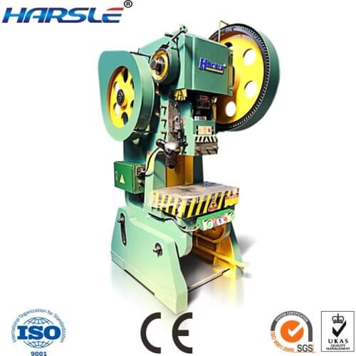 Harsle brand J23 25T tilting power press metal plates procesing press punching machine with rave reviews