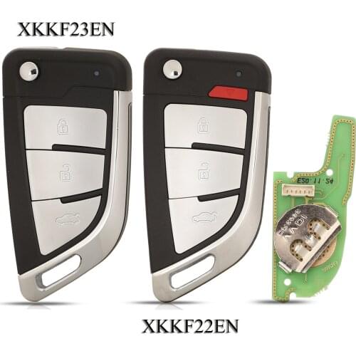 Jingyuqin 5pcs Xhorse XKKF22EN/XKKF23EN Universal Remote Key B5 Style For VVDI Key Tool VVDI2 English Version 3/4 Buttons