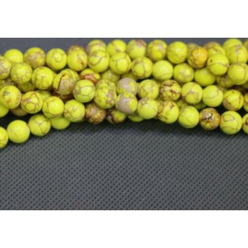 Kindgems Natural Yellow Imperial Beads Sediment Slice Loose Beads Drilled Slab Women Fashion Accessories Jewelry Making