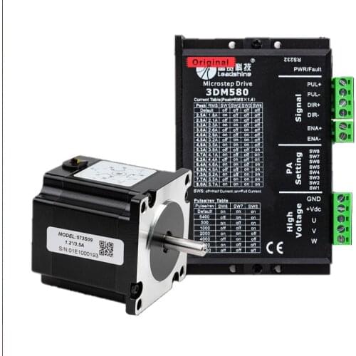 Leadshine Stepper Servo Driver kit 573S20-LS 2.0NM Engine Driver 3 Phase Motor with 3DM580 Driver