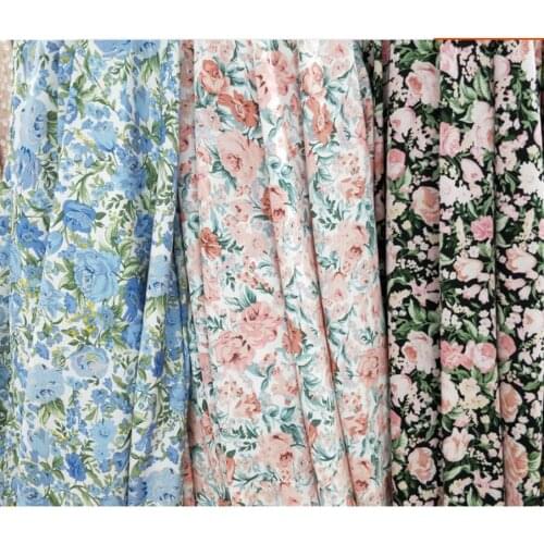 Love printed micro permeable fabric shirt dress shawl girls' Beach skirt chiffon fabric20200630202