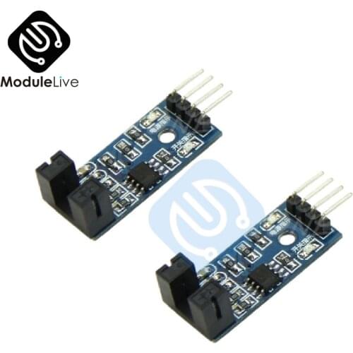 2PCS Slot Type IR Optocoupler Speed Sensor Module LM393 For Arduino Groove Coupler Sensor 3.3V-5V Connect Relay Buzzer Module