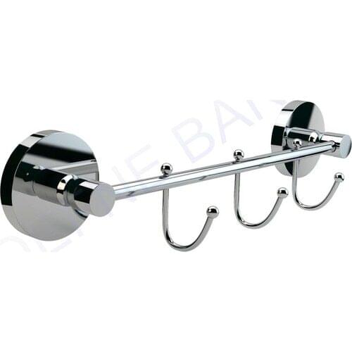 Bay Bathroom Rose 3'Lü Hook Havluluk-Robe Hook Brass Based