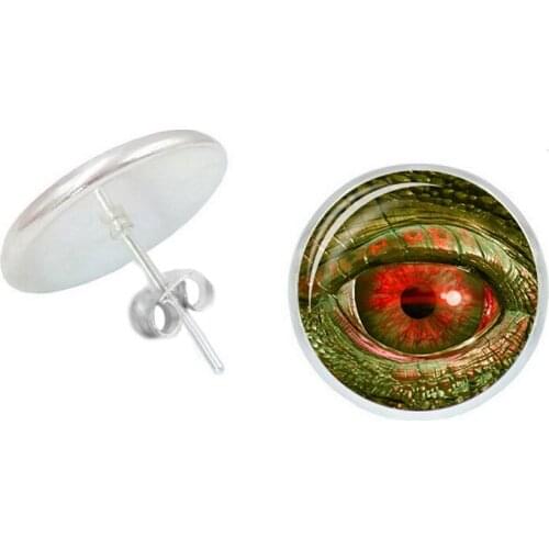 2020 New Romantic Girl Fashion Evil Eye Dragon Eye Glass Convex Earrings Earrings Ladies Jewelry