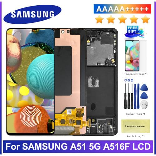 6.5''Original LCD For Samsung Galaxy A51 5G Display Touch Screen Digitizer Assembly For Samsung A51 5G A516 A516B A516F LCD