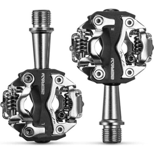 Mountain Bike Pedals Casting Aluminum MTB Clipless Pedals Self-locking SPD Compatible Multifunction Bicycle Accessories Cleats