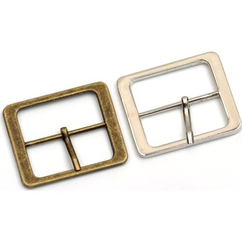 DIY 20pcs/lot inner width 30mm metal alloy pin buckle rectangle belt buckle for bag accessories silver nickle/bronze BK-046