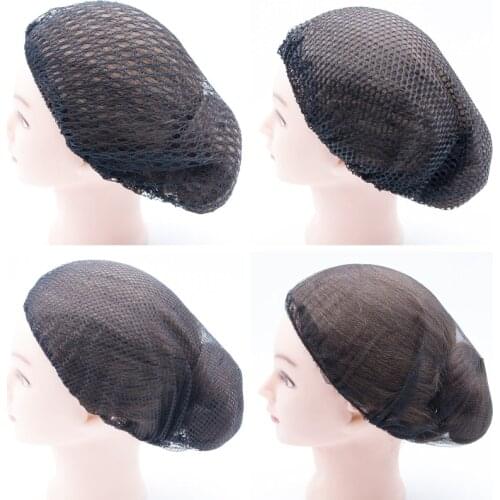 1PCS Full Hair Net False Hair Net Hospital Nurse Work Big Hair Net Sleep Wrap Hair Net Food Workshop Black Big Hair Net Hair Cap