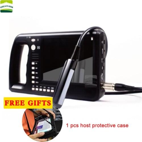 7 Inch LCD Screen Veterinary Sonar Scanner COW Pregnancy Tester Pet Portable Scanner SHEEP Fetus Test Animal Sonar MACHINE