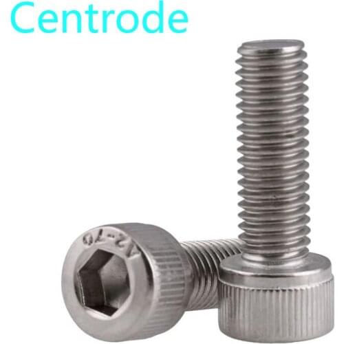 304 stainless steel American Cheese Head hexagon socket screw / DIN912 inch cup head hexagon socket bolt 0 #-10# 10Pcs