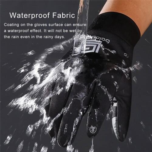 Waterproof Fleece Men Women Ski Wind-Proof Thermal Touch Screen Outdoor Sport Cycling Snowboard Gloves