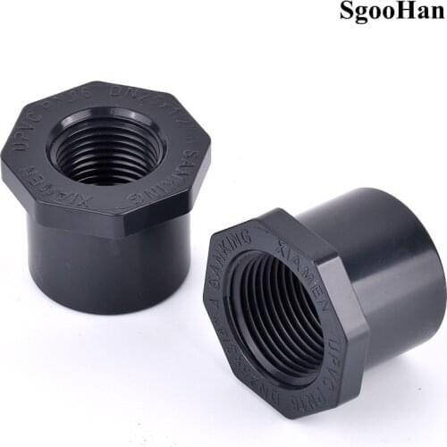 1~5pcs UPVC Female Thread Bushing Reducing Straight Connector Garden Irrigation Water Pipe Fittings Aquarium Fish Tank Adapter