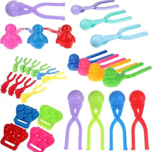 1pc Winter Outdoor Snow Ball Maker Sand Mold Tool Kids Toy Snow Scoop Maker Clip Snowball Fight Sports Child Toy