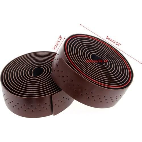 2 rolls of New Retro bicycle Road Bike Sports Cork Handlebar Tape+ 2 Bar plug holes