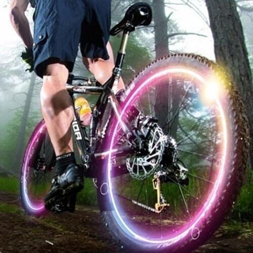 8Pcs Bike Car Motorcycle Wheel Tire Valve Cap Flash LED Light Spoke Decor Lamp