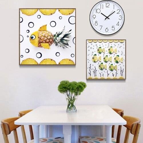 Modern Creatively Abstract Fruit Kitchen Decor Canvas Print Painting Poster POP Wall Art Pictures for Dining Room Home Decor
