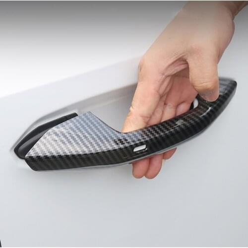 A3 Door Handle Covers Carbon Fiber Style For Audi A3 Door Handle Cover fit audi a3 8y 2021 Exterior Accessories Car styling