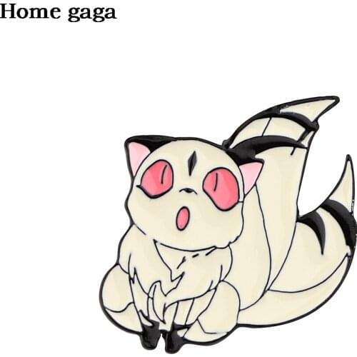 DB605 Fox Cute Anime Pins Metal Badge Cartoon Character Kawaii Pins Icon on The Backpack Pin Brooches for Collar Pin