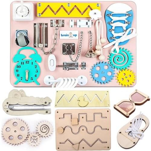 Children Busy Board DIY Accessories Toys Motor Skill Cognition Toy Games Parts Baby Montessori Materiel Sensory Activity Board