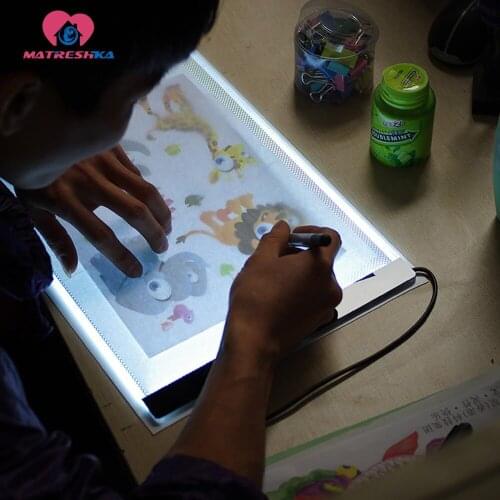 Dimmable Ultra Thin A4 LED Pad DIY Diamond painting accessories Cross Stitch EU/UK/AU/US Plug Diamond embroidery Table light