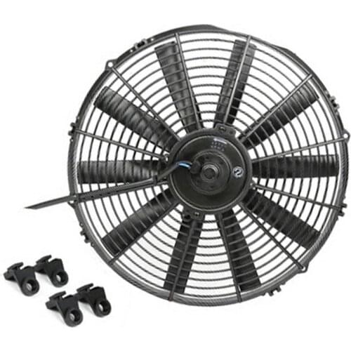 Electric Condenser Auto Cooling Fan radiator 14'' Black for Street/Rat/Hot Rod Classic Muscle Car Truck Universal 12V